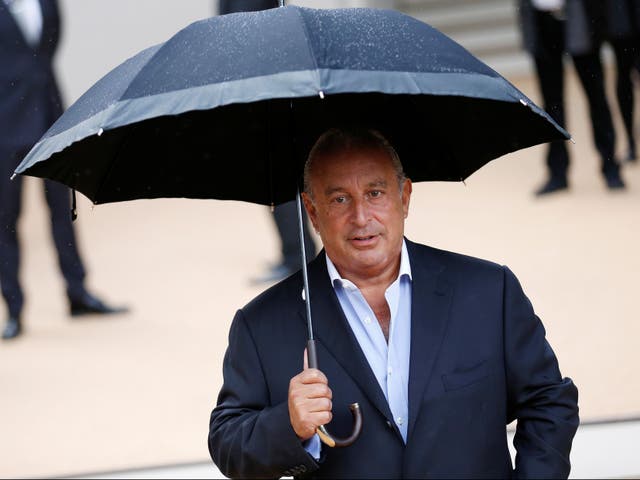 <p>Arcadia chairman Philip Green</p>