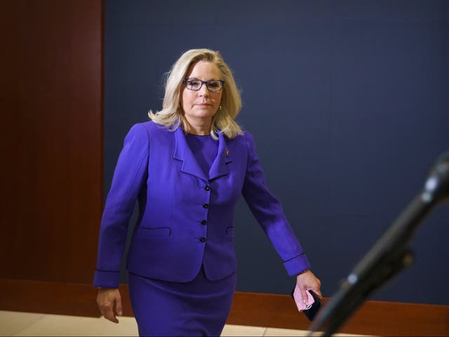 <p>Cheney denunció las falsas afirmaciones de Trump en torno a la elección de 2020</p>