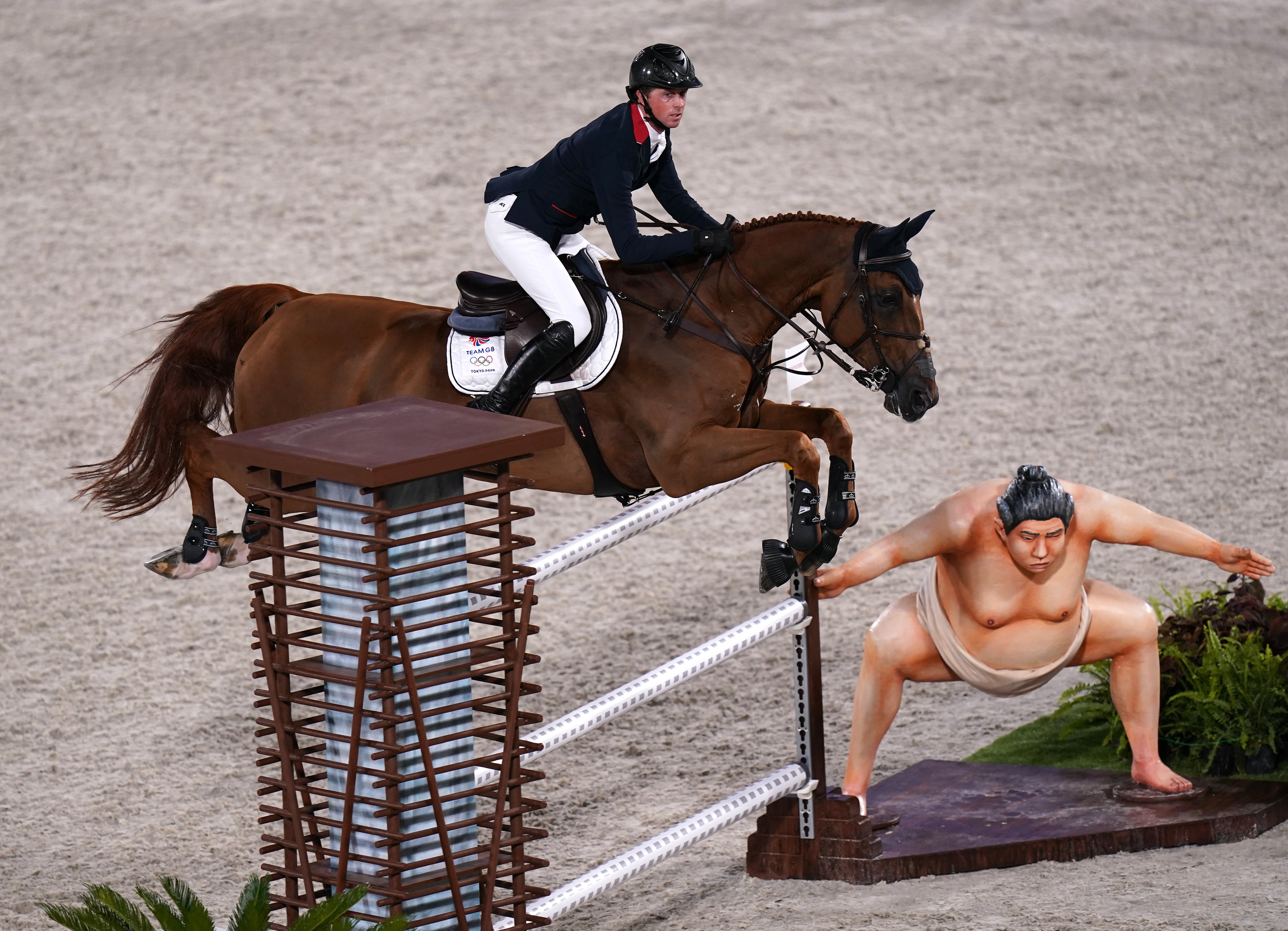 Ben Maher in action at Tokyo Equestrian Park (Adam Davy/PA)