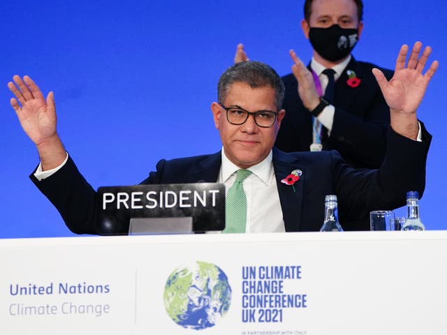 Alok Sharma, presidente de la Cop26