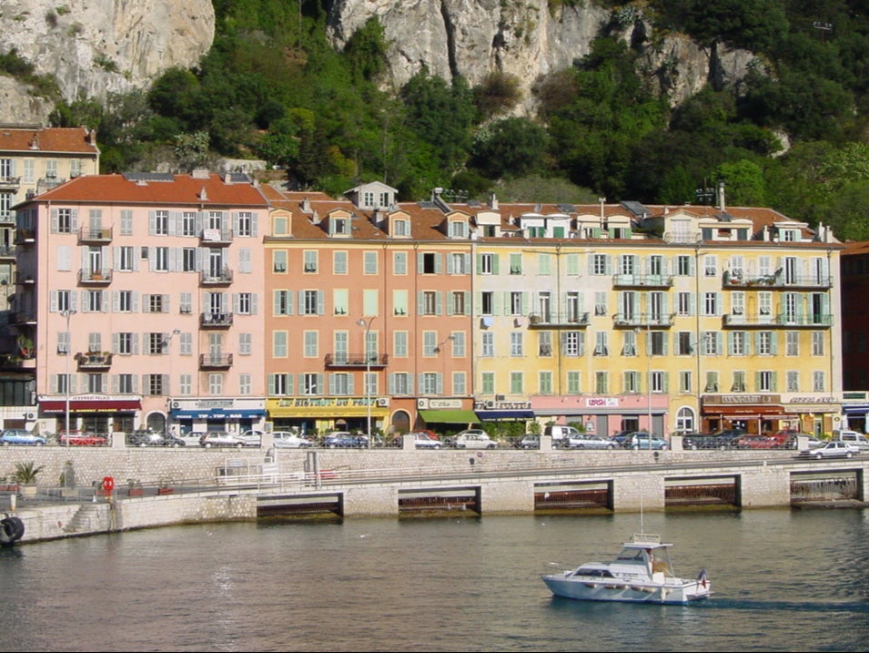 Waiting game: the harbour at Nice in southern France, currently off limits to British visitors