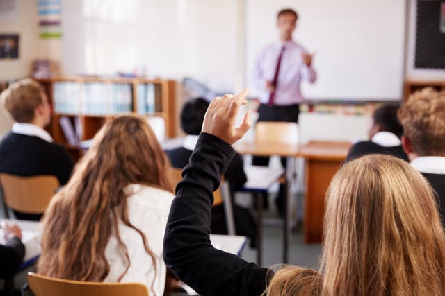 <p>This figure rises to nine in 10 (87 per cent) amongst secondary school teachers</p>