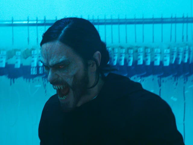 <p>Lack of bite: Jared Leto as the titular vampire in ‘Morbius'</p>