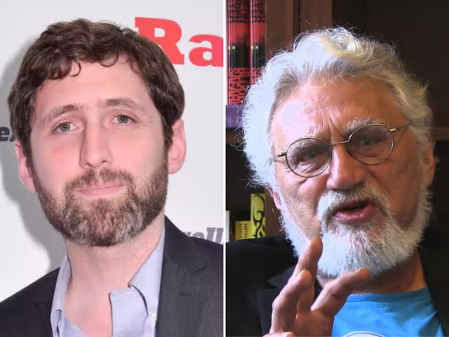 <p>Phil Klay and Bob Shacochis</p>