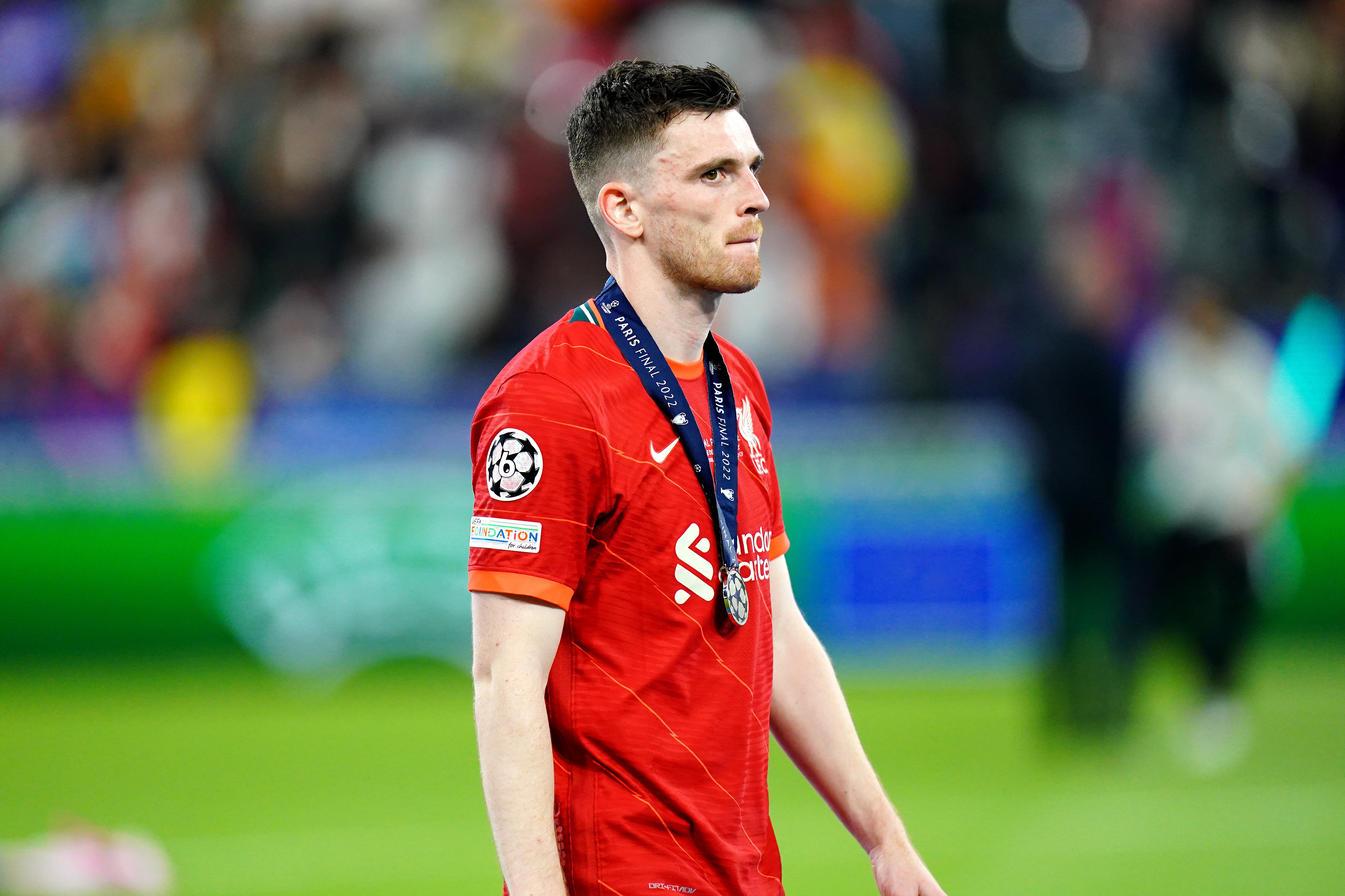 Andy Robertson’s family were caught up in the chaos (Adam Davy/PA)