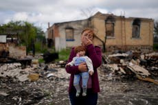 In Ukraine, broken lives in a broken house, just one of many