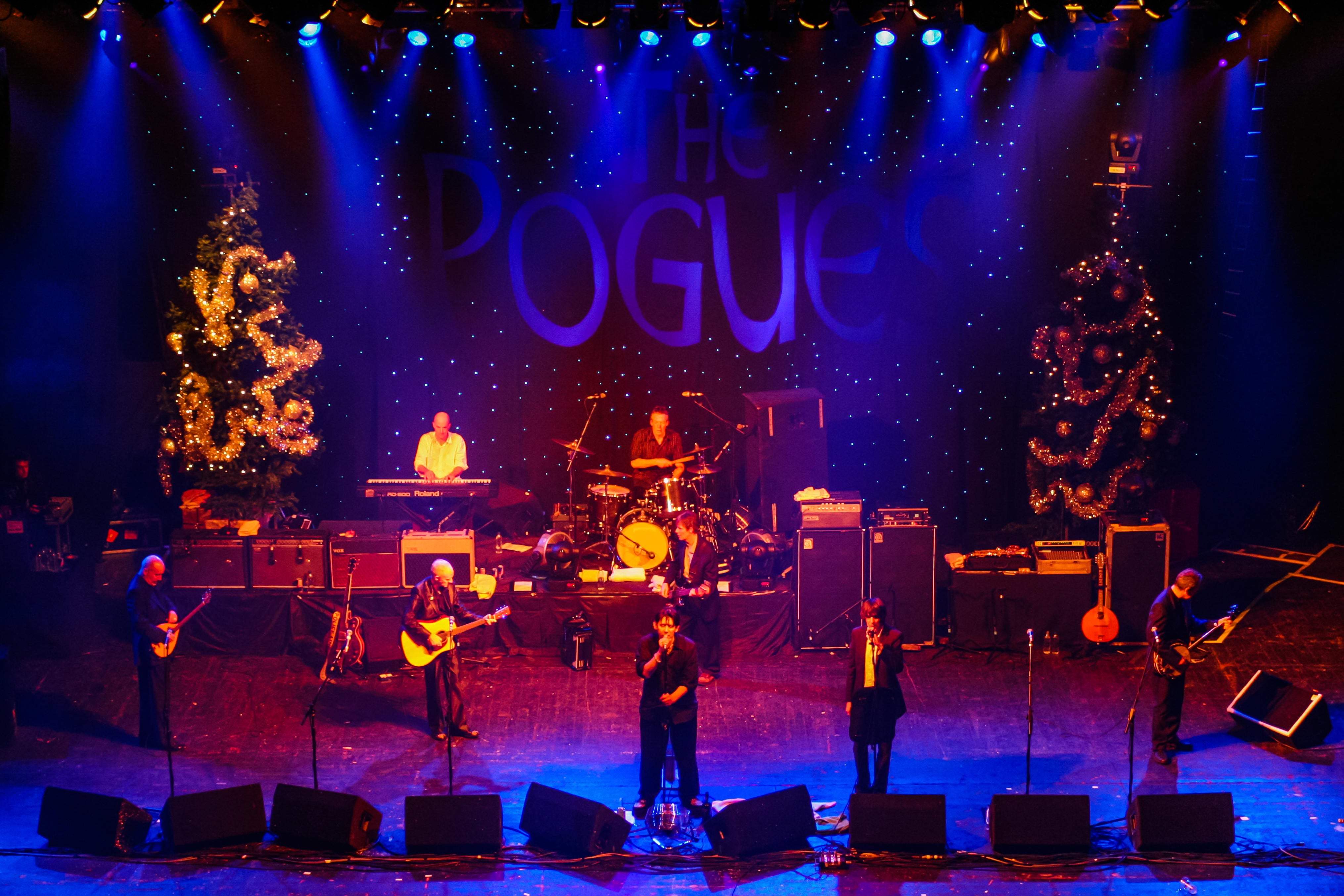 The Pogues performing at Brixton Academy, London (Alamy/PA)