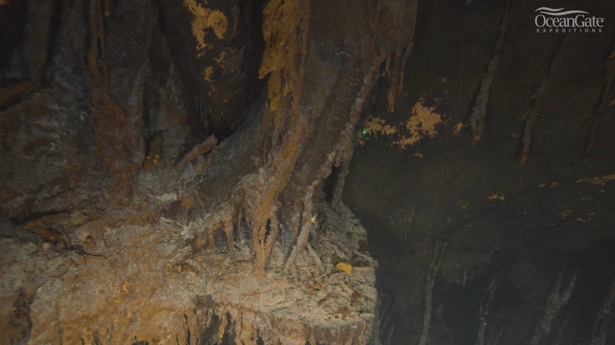 OceanGate captured images of the Titanic’s portside anchor during its recent expedition