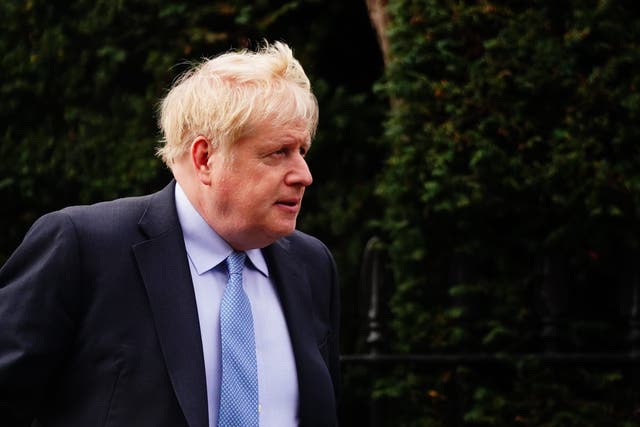 <p>Former prime minister Boris Johnson</p>