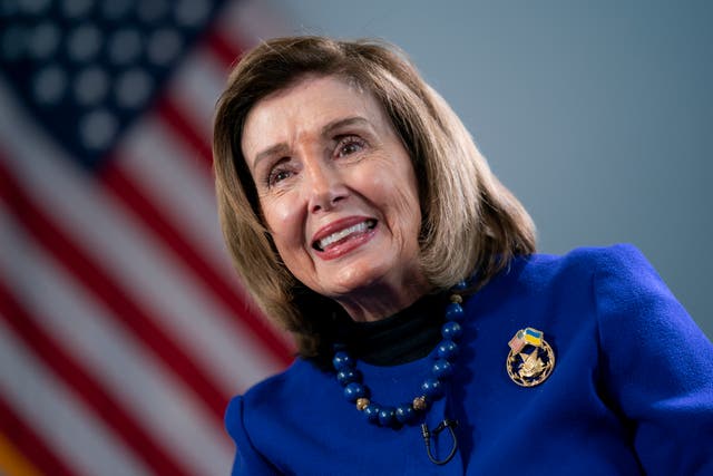 <p>Congresswoman Nancy Pelosi says she thinks Joe Biden’s age is an ‘advantage’ to the Democratic Party </p>
