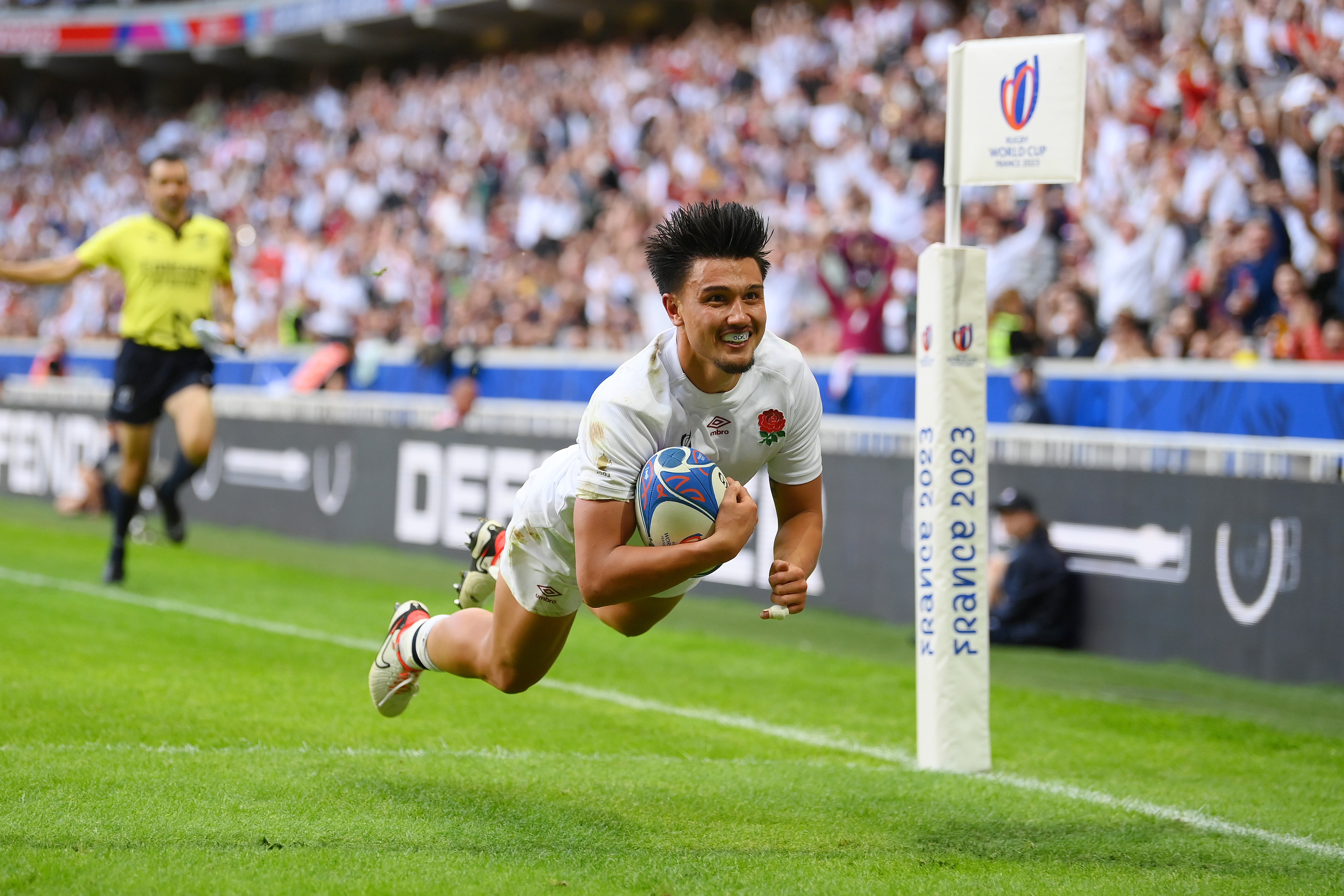 Marcus Smith started three times at full-back during the 2023 Rugby World Cup