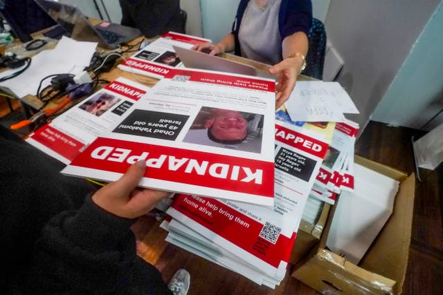 Israel Hostage Posters