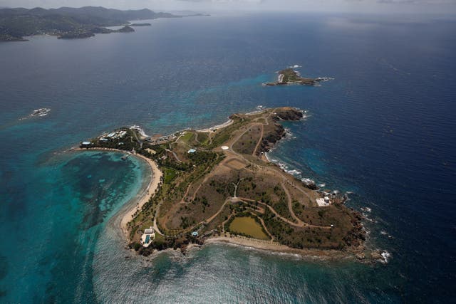<p>The island of Little St James </p>
