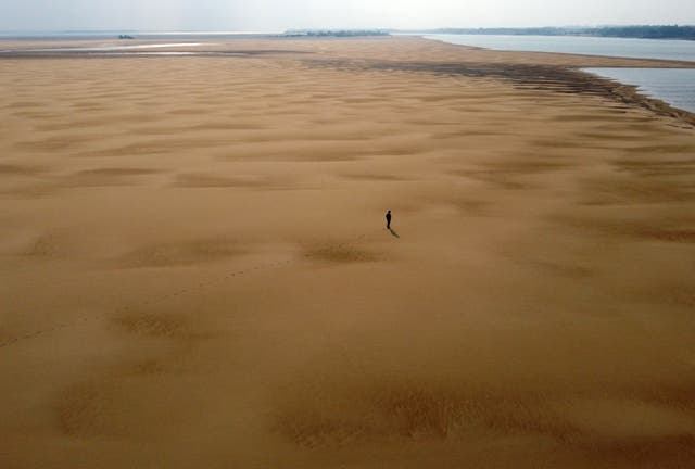 <p>Argentina’s chocolate-brown Rio Parana, near Paso de la Patria, Corrientes</p>