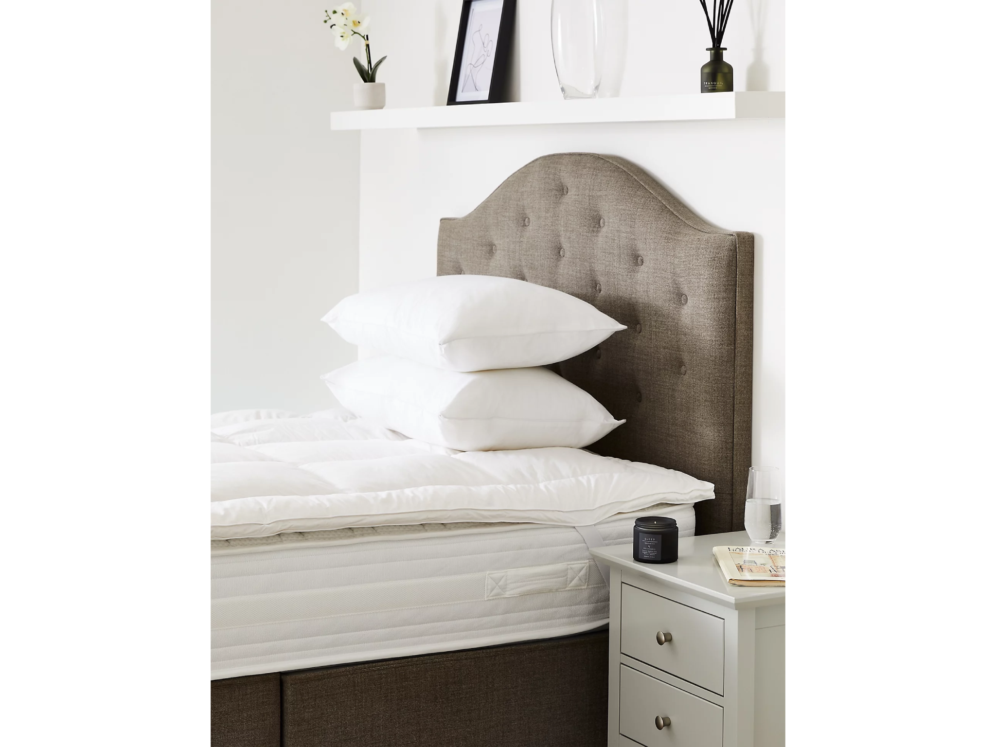 M&S duck feather and down mattress topper