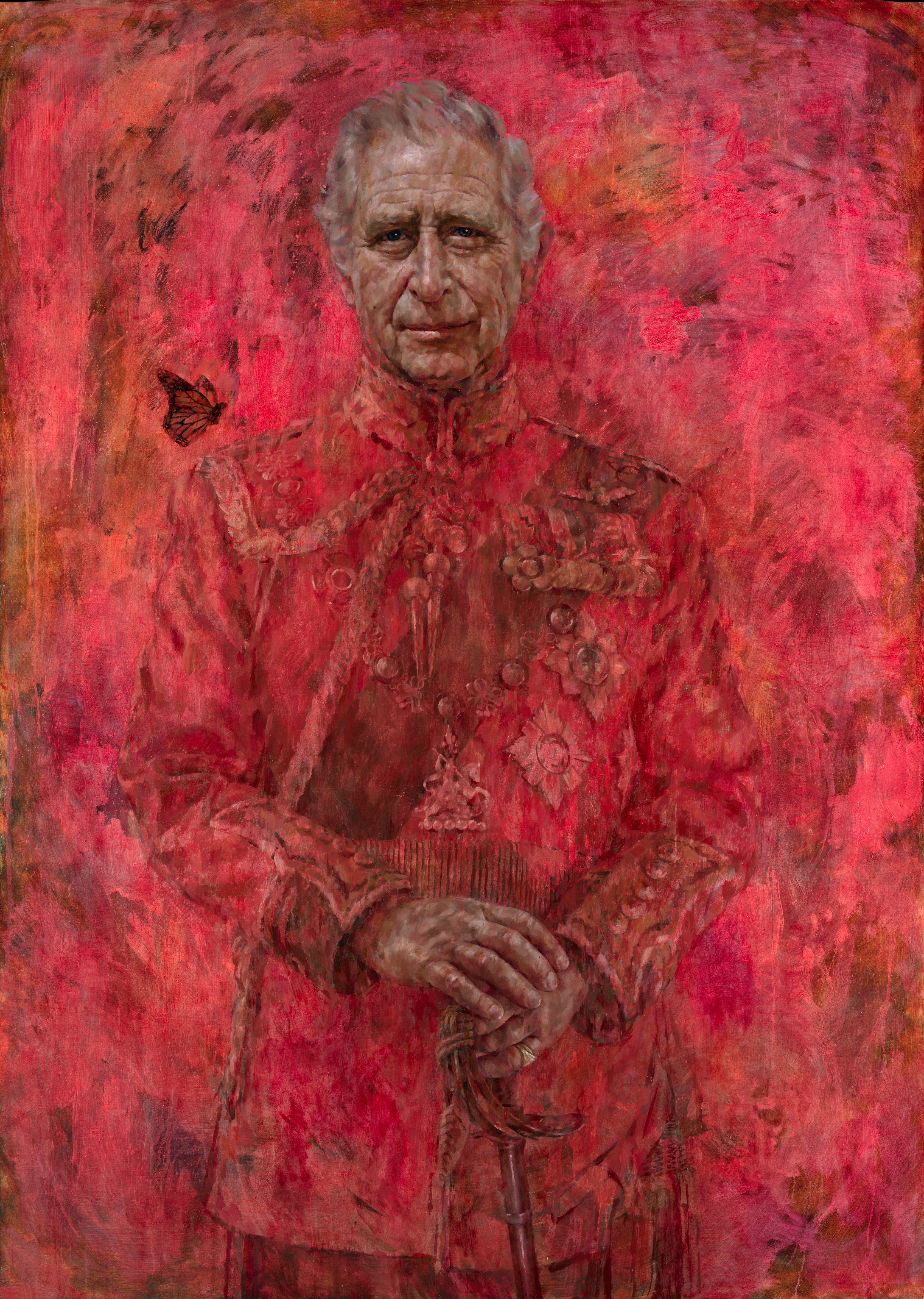 The butterfly in the painting was King Charles’s idea