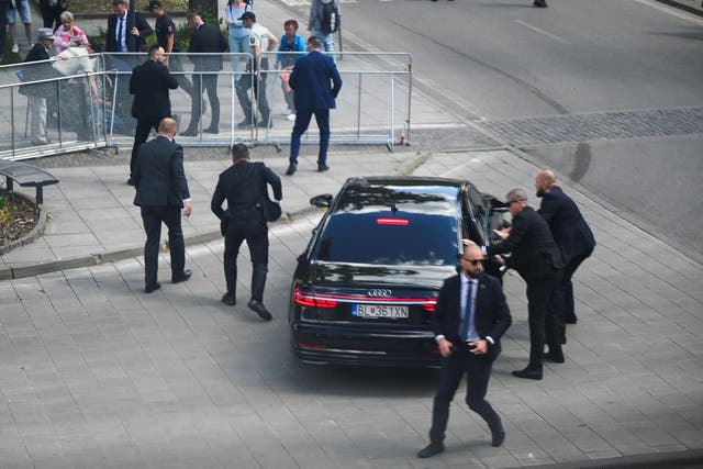 <p>Slovakia’s prime minister has been rushed to hospital  </p>
