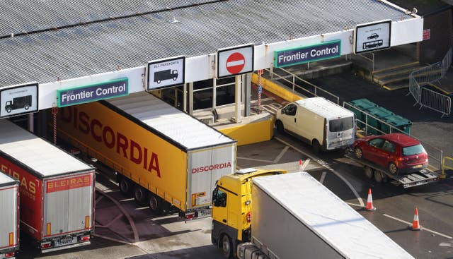 <p>Lorries at the port of Dover. UK firms have to battle with suffocating red tape when trying to trade with the continent</p>