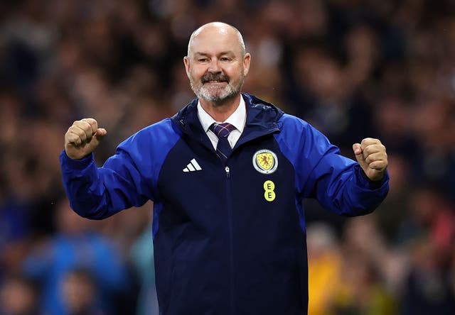 <p>Steve Clarke leads Scotland to Germany  </p>