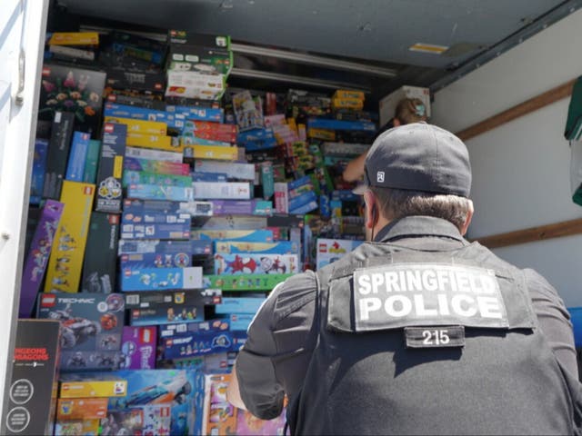 <p>Police allege store owners knowingly bought stolen Legos </p>