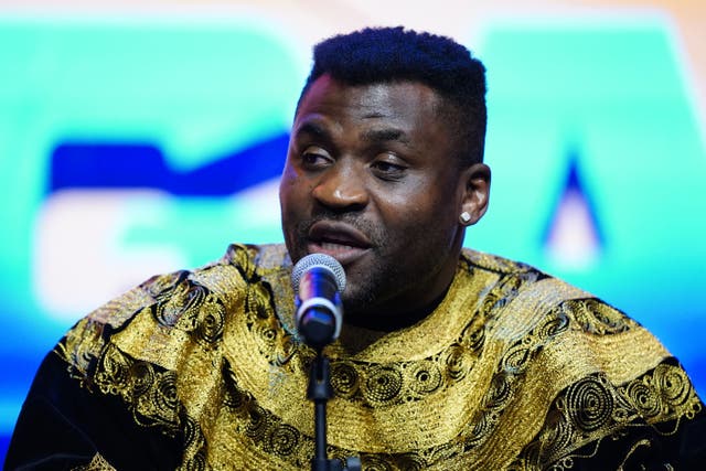 <p>Francis Ngannou has spoken out over the incident (Zac Goodwin/PA)</p>