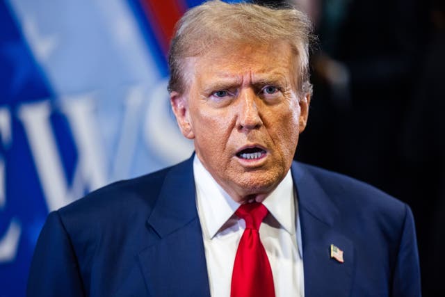 <p>Former president Donald Trump speaks to members of the media following his presidential debate with Vice President Kamala Harris. Karl Rove has now slammed Trump over his debate performance.  </p>