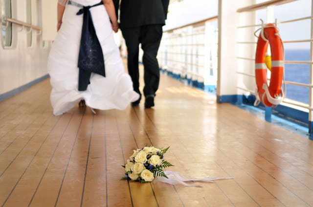 <p>An increasing numbers of younger passengers are opting for water-based weddings, says cruise line </p>