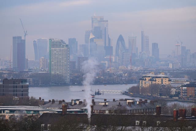 The skyline of the City of London, as seen from Greenwich Park (Yui Mok/PA)