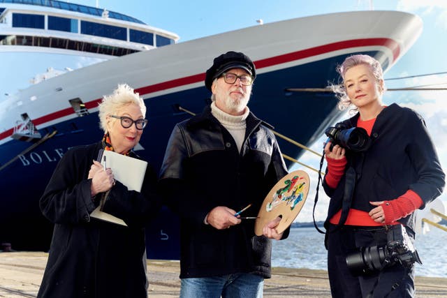 <p>Jenny Eclair, Jim Moir and Scarlet Page have been recruited to capture passenger moments with Fred Olsen</p>