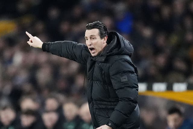 Aston Villa manager Unai Emery wants to bring in two or three players (Nick Potts/PA).