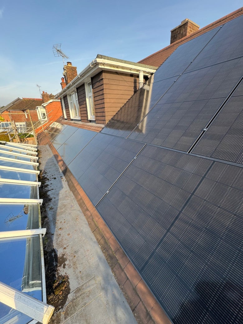 Panels can be fitted on a variety of roofs