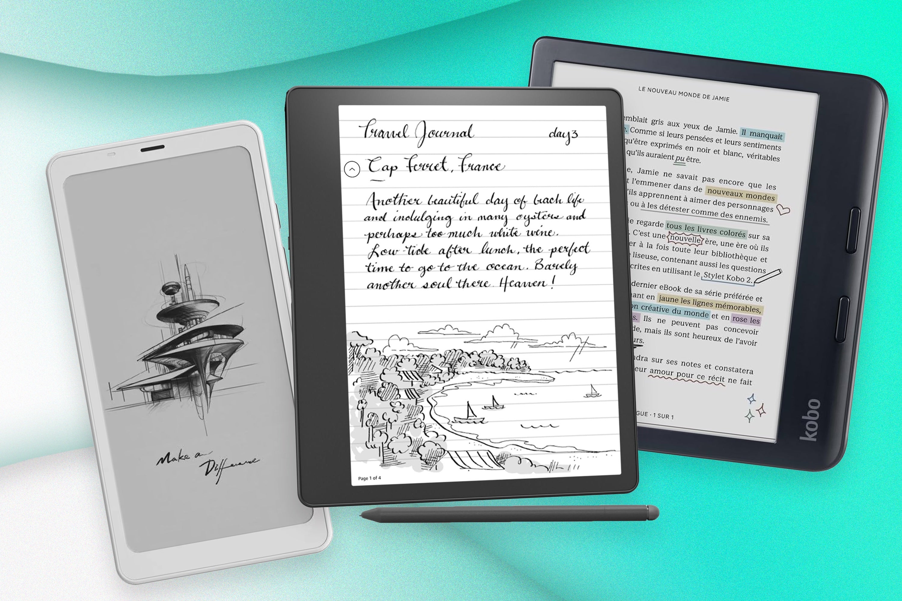 Search for keywords, read in colour and use built-in front lights, with the latest and best ebook readers