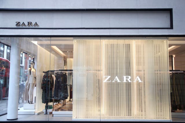Europe’s biggest fashion retailer Inditex has seen sales growth slow in recent weeks (Yui Mok/PA)