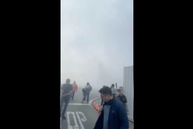 Plane Fire Denver
