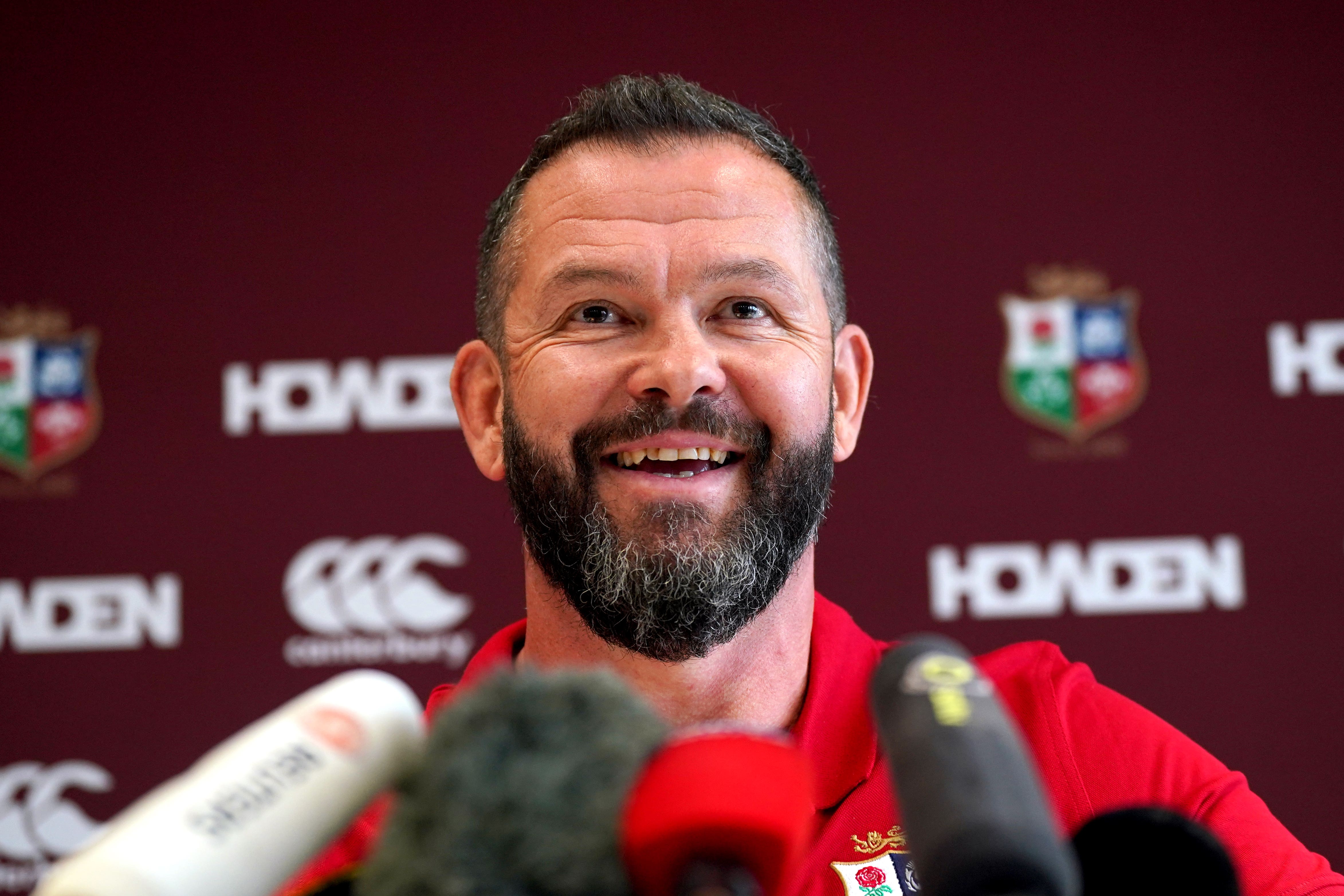 British and Irish Lions head coach Andy Farrell (PA)