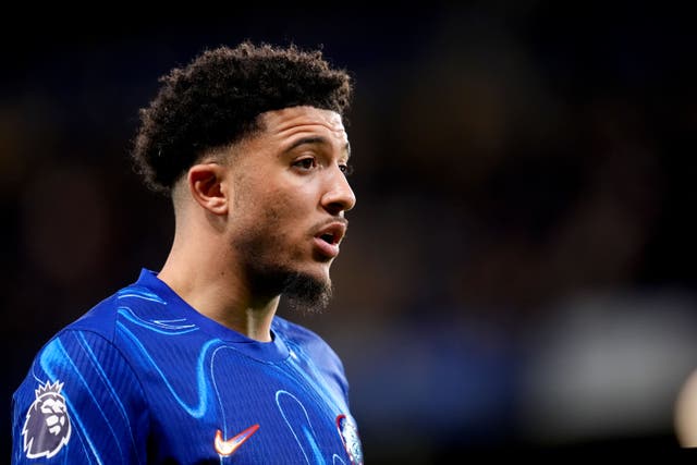 <p>Jadon Sancho is on loan at Chelsea this season</p>