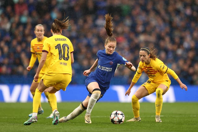 <p>Chelsea and Barcelona will meet in the semi-finals for the third year in a row</p>