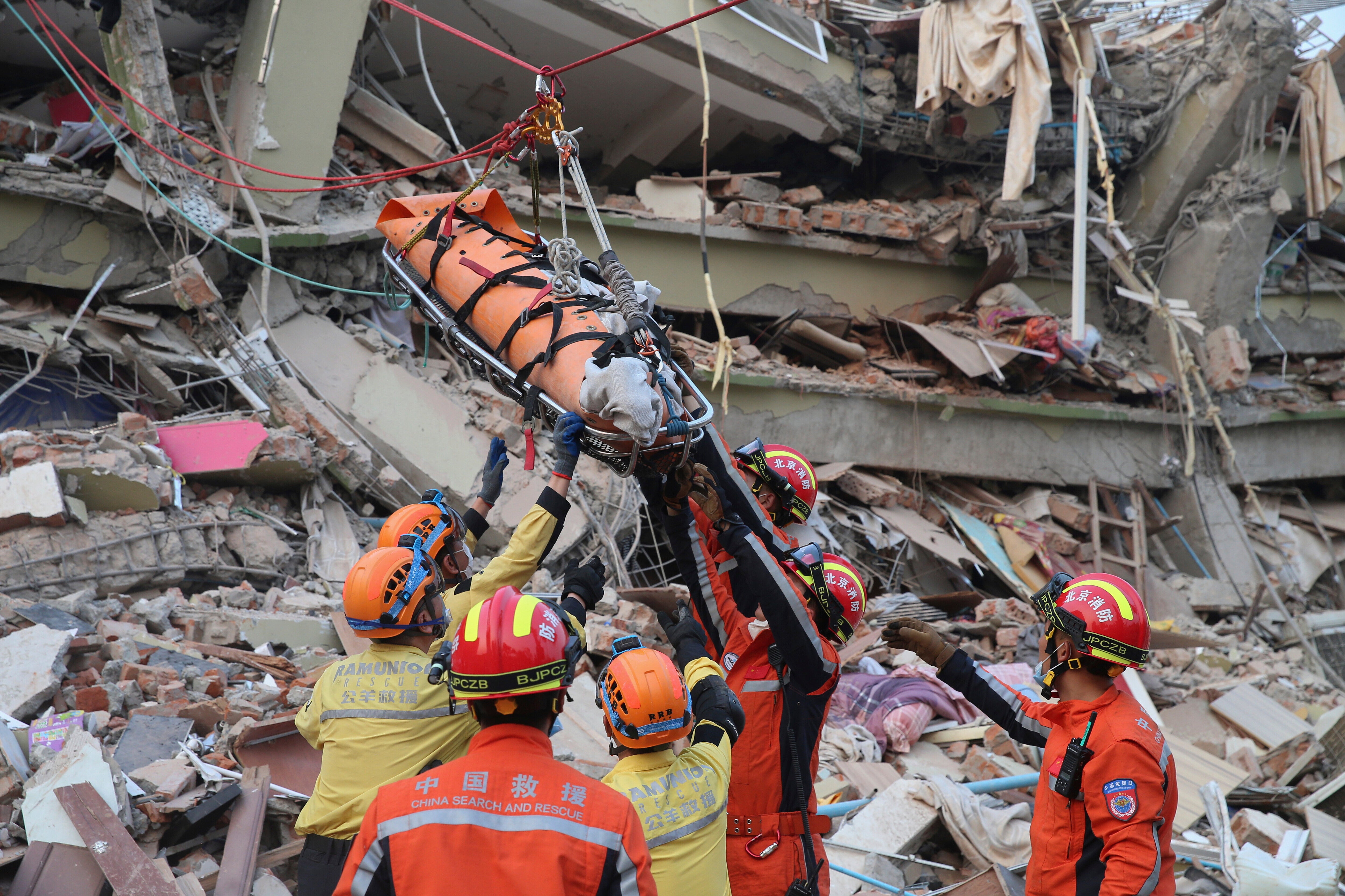 China has sent about 200 people including a team the day after the earthquake, and pledged $13.9 million to Myanmar