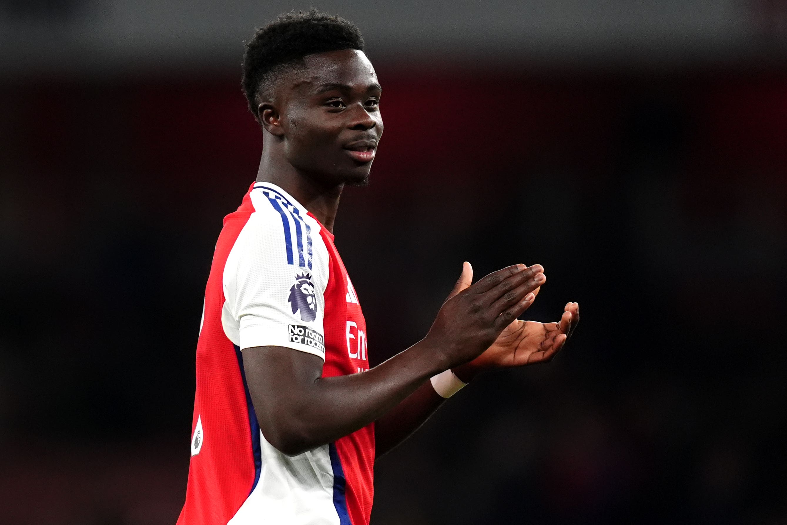 Arsenal forward Bukayo Saka returned with a bang (John Walton/PA)