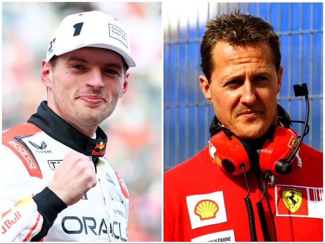 <p>Max Verstappen was compared to Michael Schumacher after his Japan GP victory</p>