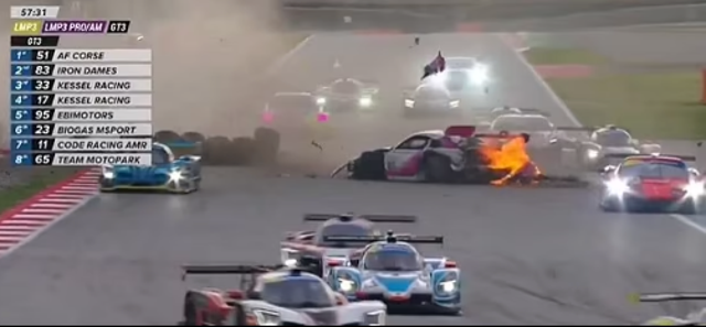 <p>Marta Garcia is recovering in hospital after a dramatic crash on Saturday</p>