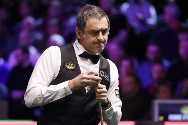 Ronnie O’Sullivan said he is not ready to quit snooker (PA)