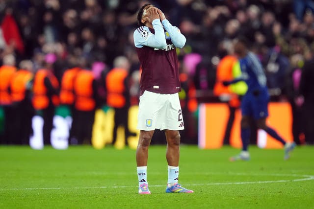 Villa fell agonisingly short of pulling off a great comeback against PSG (David Davies/PA)