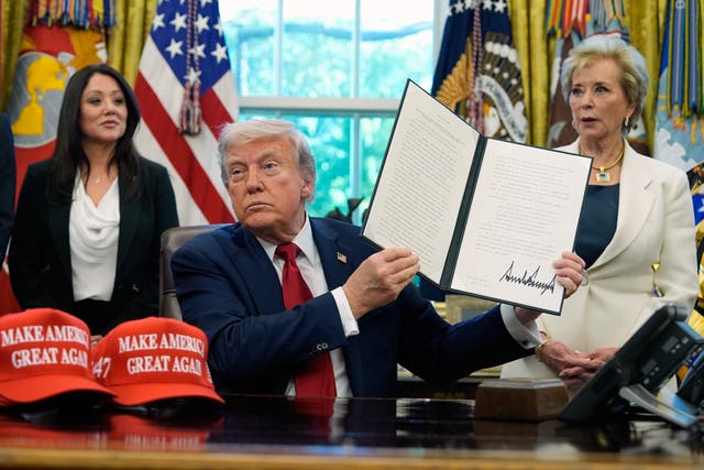 <p>Since taking office Donald Trump has signed a blizzard of executive orders</p>