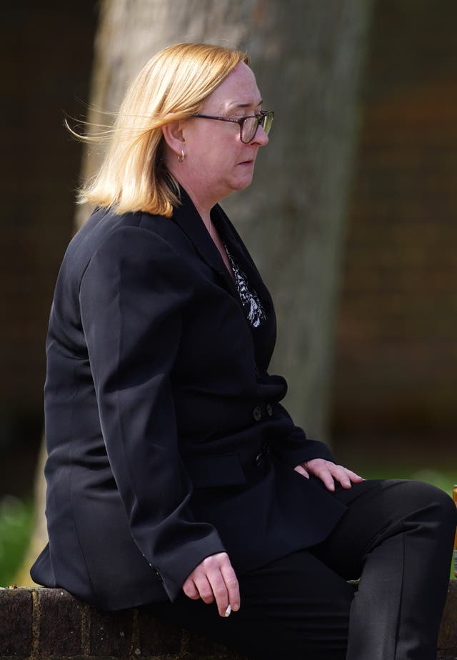 <p>Nicola Packer outside Isleworth Crown Court in west London on Thursday</p>