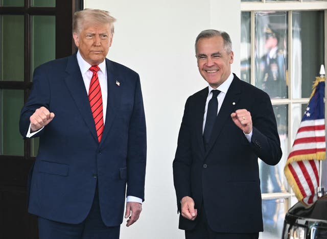 <p>Trump and Carney held a press conference at noon on Tuesday</p>