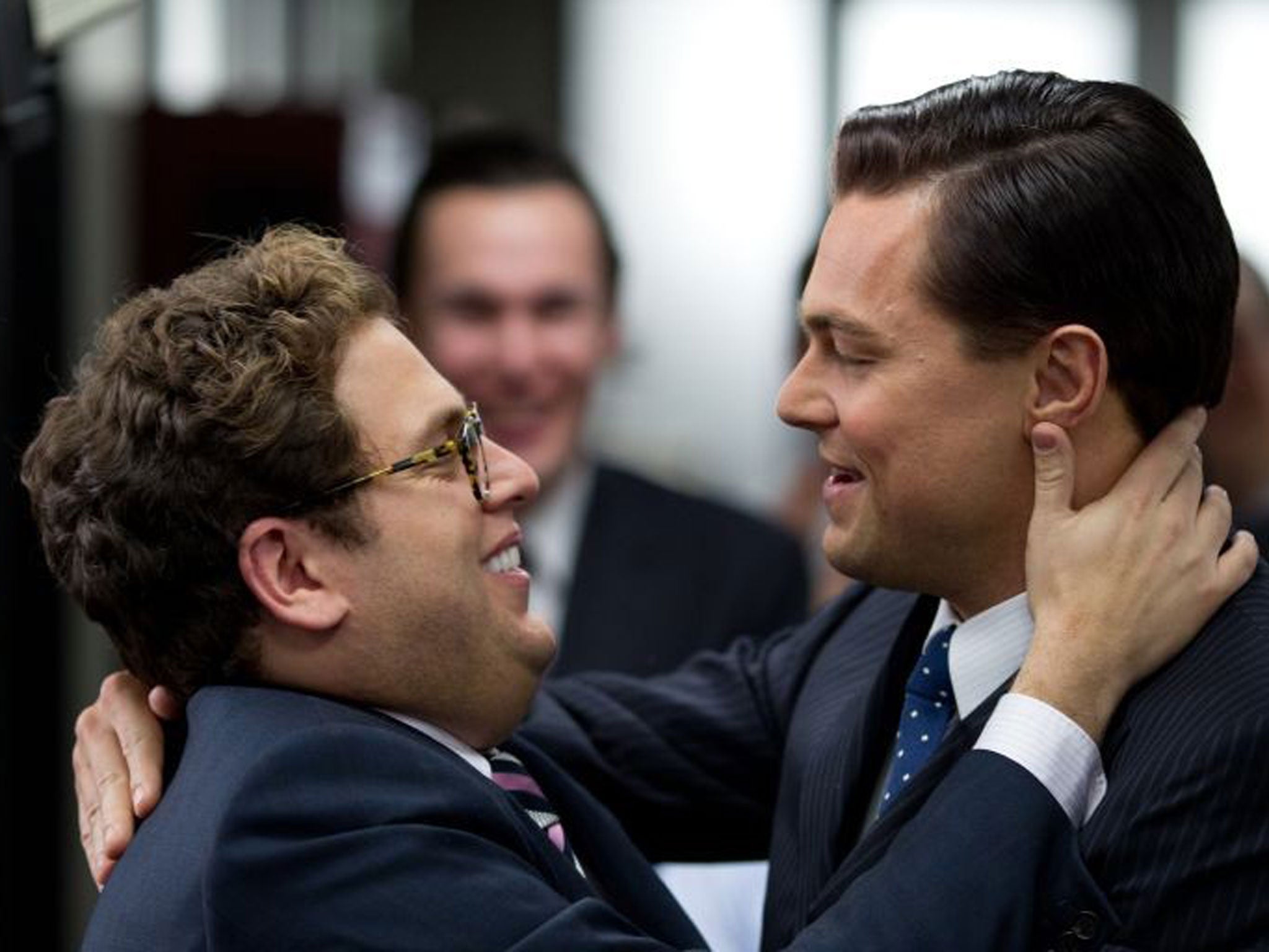 Leonardo DiCaprio and Jonah Hill in The Wolf of Wall Street