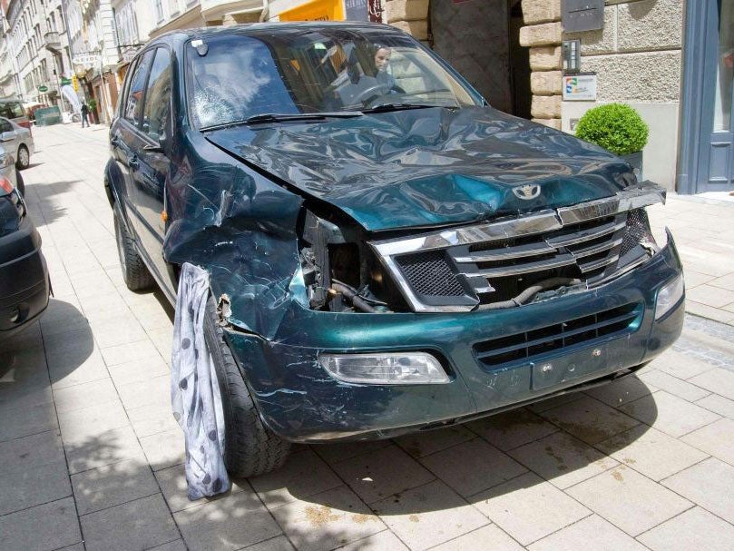 Police said the car was deliberately driven into pedestrians in the centre of Graz