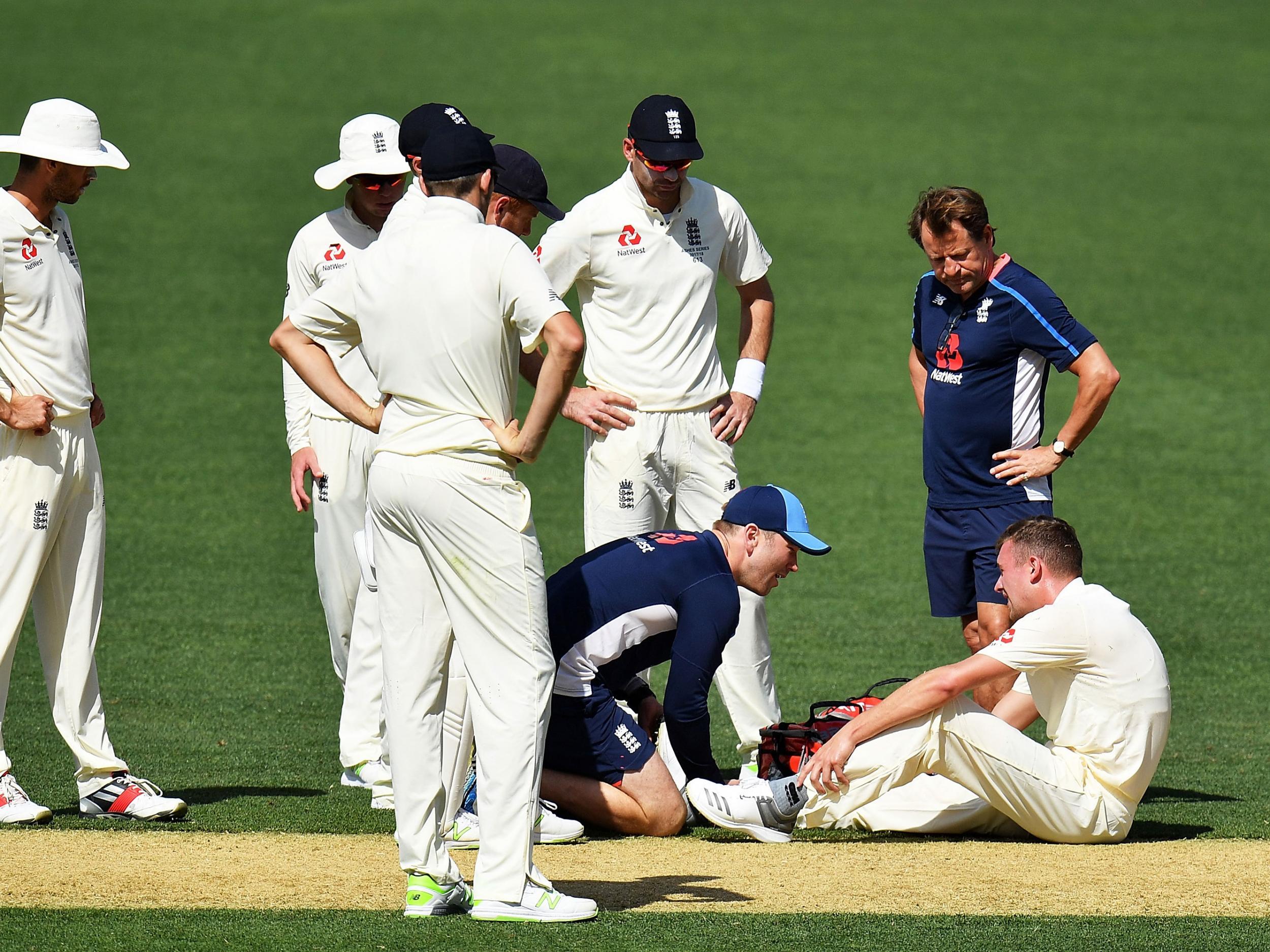 
Ball's injury is another blow to the tourists with the first Test only a fortnight away 