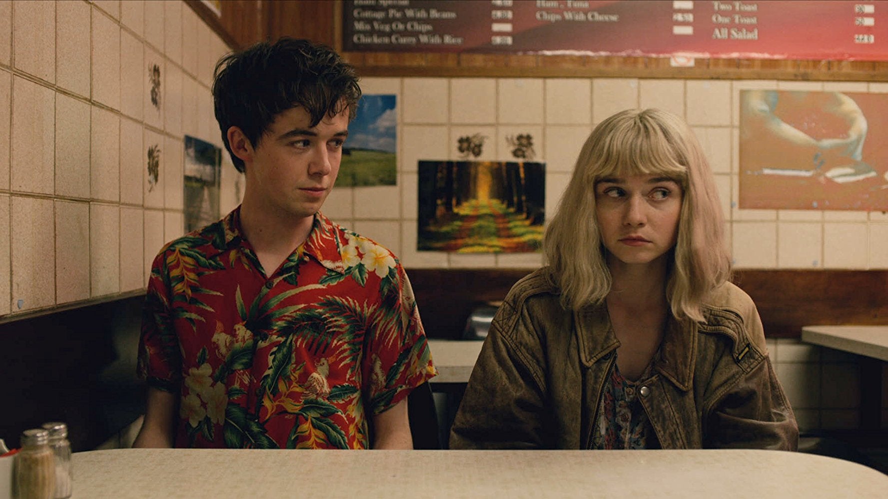 Alex Lawther and Jessica Barden in ‘The End of the F***ing World’